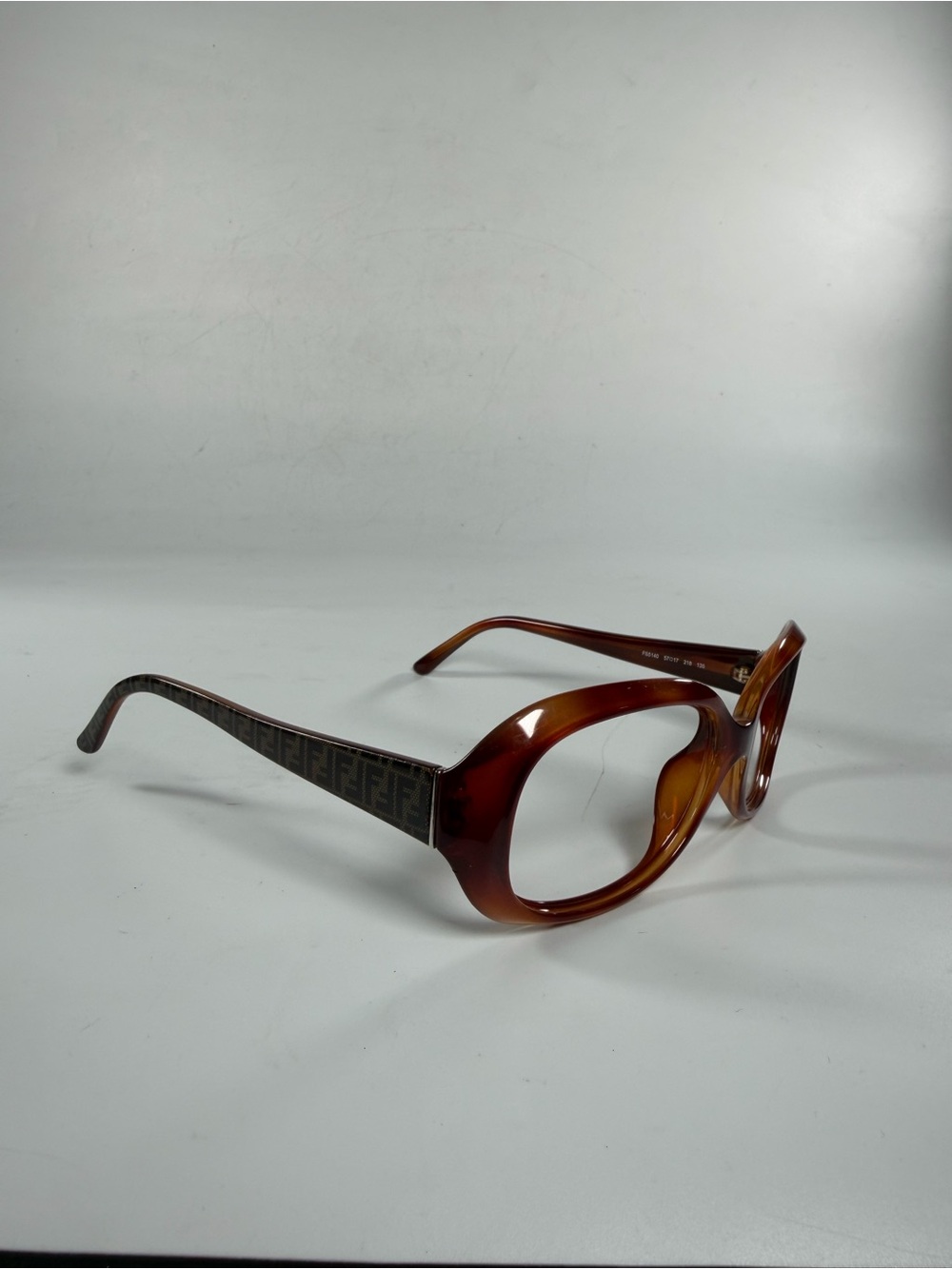 Fendi FS5140 218 Brown Butterfly Square  57-17 135 Italy Women FRAMES ONLY